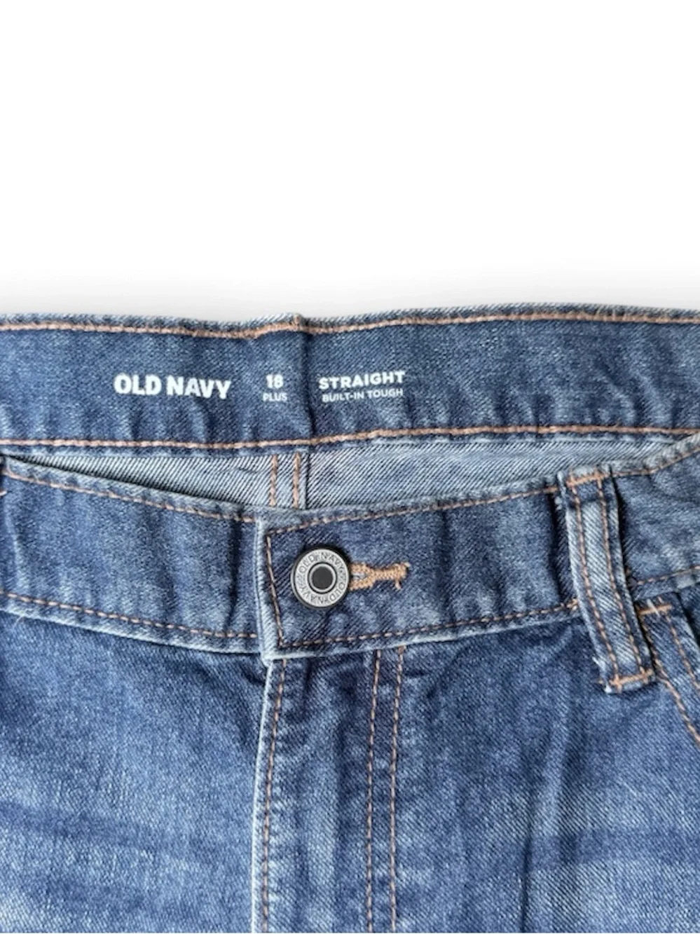 Old Navy Kids Straight-Leg Jeans in Blue Wash- 18 PLUS